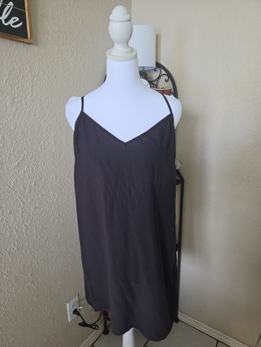 J. Crew Black V-Neck Spaghetti-Strap Camisole